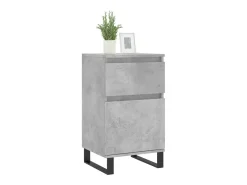 Aparador madera de ingeniería gris hormigón 40x35x70 cm ES67441
