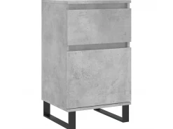 Aparador madera de ingeniería gris hormigón 40x35x70 cm ES67441