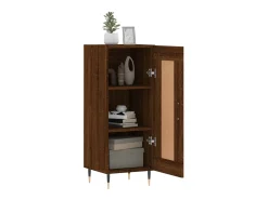 Aparador madera de ingeniería marrón roble 34,5x34x90 cm