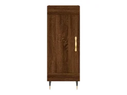 Aparador madera de ingeniería marrón roble 34,5x34x90 cm