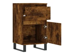 Aparador madera de ingeniería roble ahumado 40x35x70 cm