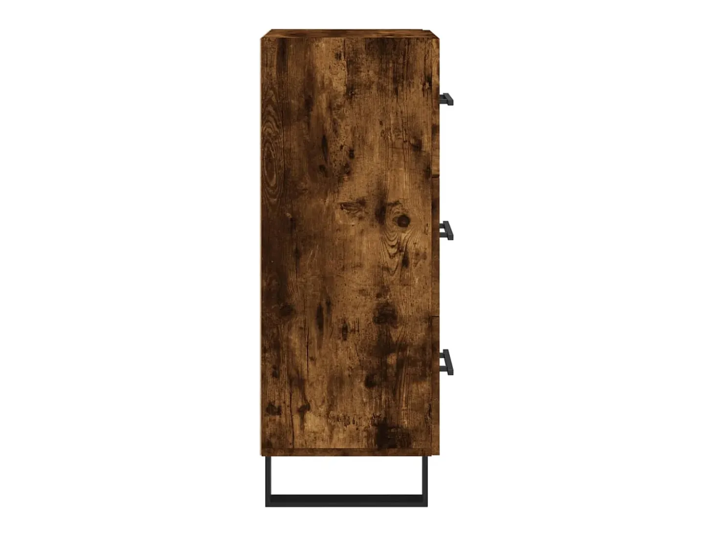 Aparador madera de ingeniería roble ahumado 34,5x34x90 cm