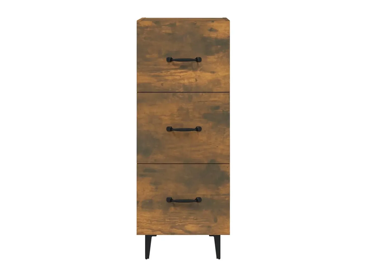Aparador madera de ingeniería roble ahumado 34,5x34x90 cm ES11826