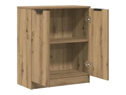 Aparador madera de ingeniería roble artiasian 60x30x70 cm