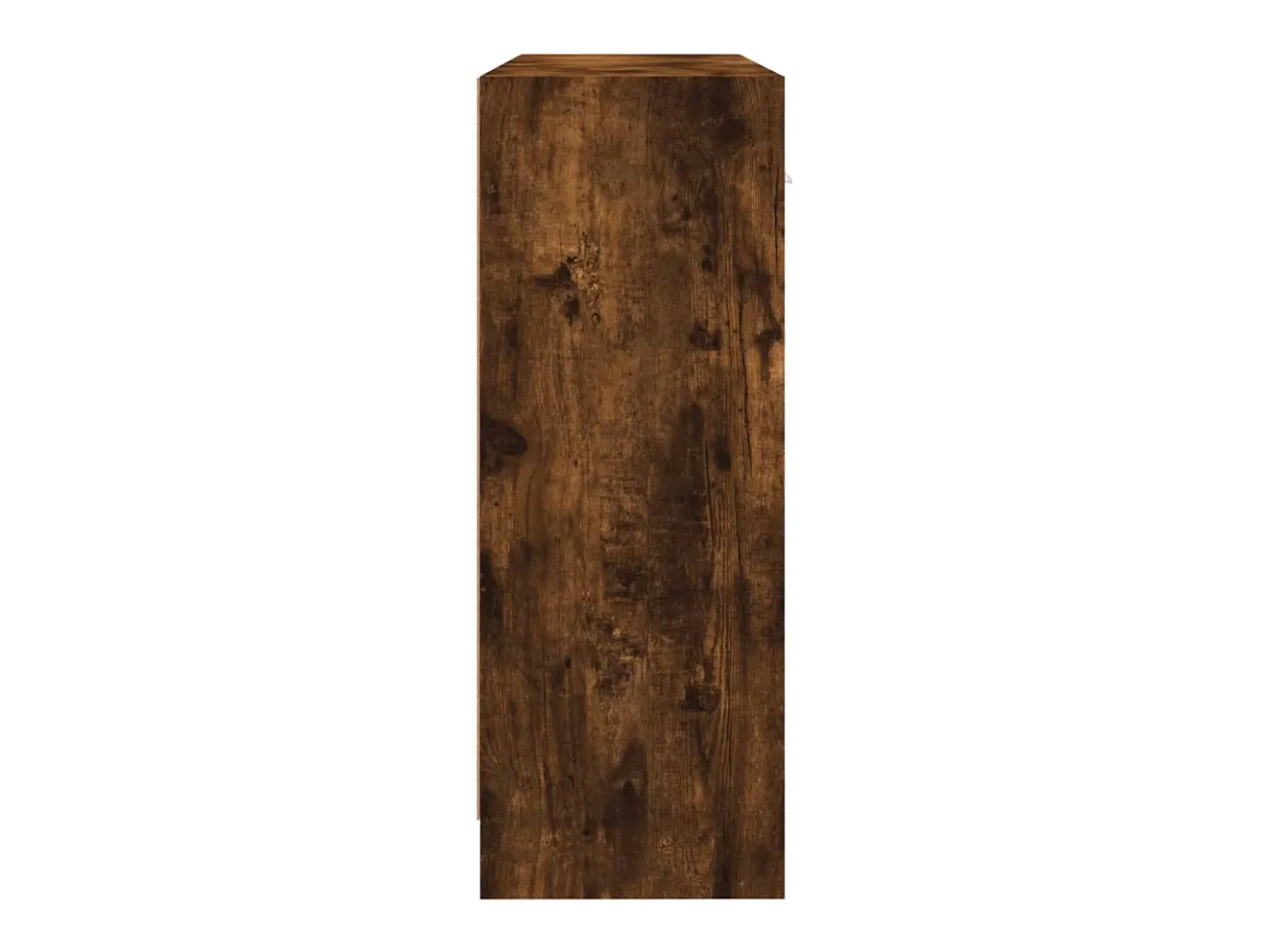 Aparador madera de ingeniería roble ahumado 91x28x75 cm