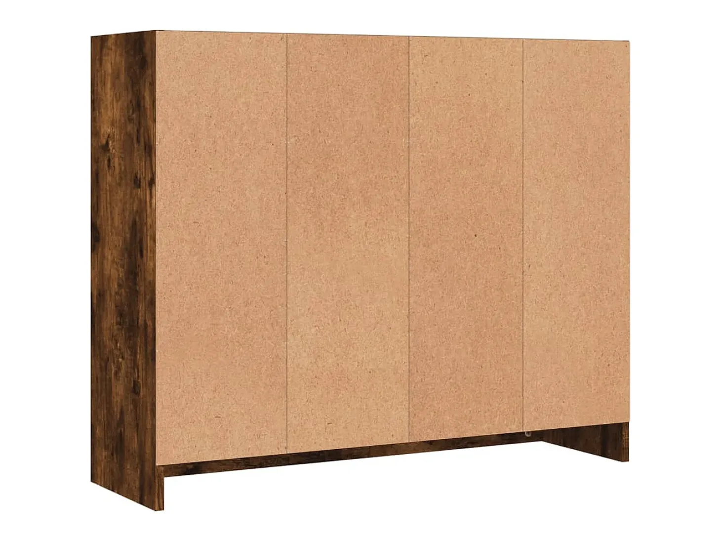 Aparador madera de ingeniería roble ahumado 91x28x75 cm