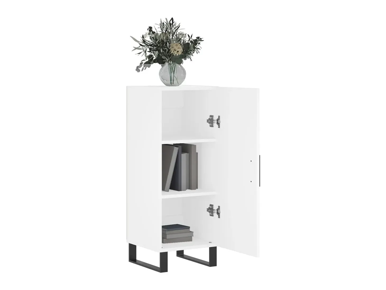 Aparador madera de ingeniería blanco 34,5x34x90 cm ES84547