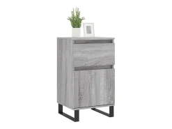 Aparador madera de ingeniería gris Sonoma 40x35x70 cm
