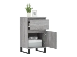 Aparador madera de ingeniería gris Sonoma 40x35x70 cm