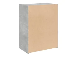 Aparador madera de ingeniería gris hormigón 70x41x93 cm