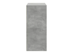Aparador madera de ingeniería gris hormigón 70x41x93 cm