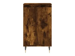 Aparador madera de ingeniería roble ahumado 40x35x70 cm