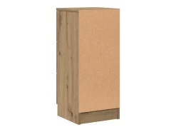 Aparador madera de ingeniería roble artisian 30x30x70 cm