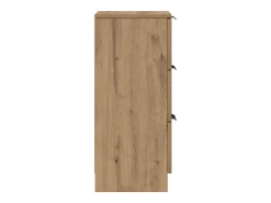 Aparador madera de ingeniería roble artisian 30x30x70 cm