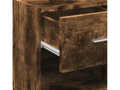 Aparador madera de ingeniería roble ahumado 40x42,5x93 cm