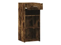 Aparador madera de ingeniería roble ahumado 40x42,5x93 cm