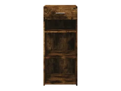 Aparador madera de ingeniería roble ahumado 40x42,5x93 cm