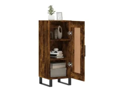 Aparador madera de ingeniería roble ahumado 34,5x34x90 cm ES47267