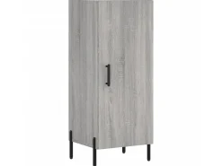 Aparador madera de ingeniería gris Sonoma 34,5x34x90 cm ES45312