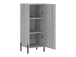 Aparador madera de ingeniería gris Sonoma 34,5x34x90 cm ES45312