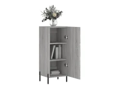 Aparador madera de ingeniería gris Sonoma 34,5x34x90 cm ES45312