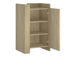 Aparador madera de ingeniería roble Sonoma 45x35x75 cm