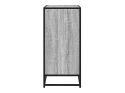 Aparador madera ingeniería y metal gris Sonoma 68x35x76 cm