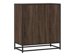 Aparador madera ingeniería roble marrón 68x35x76 cm