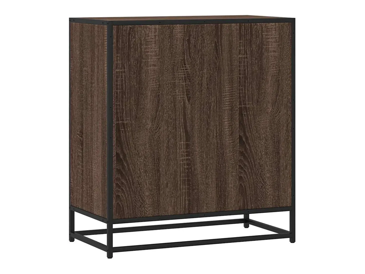 Aparador madera ingeniería roble marrón 68x35x76 cm