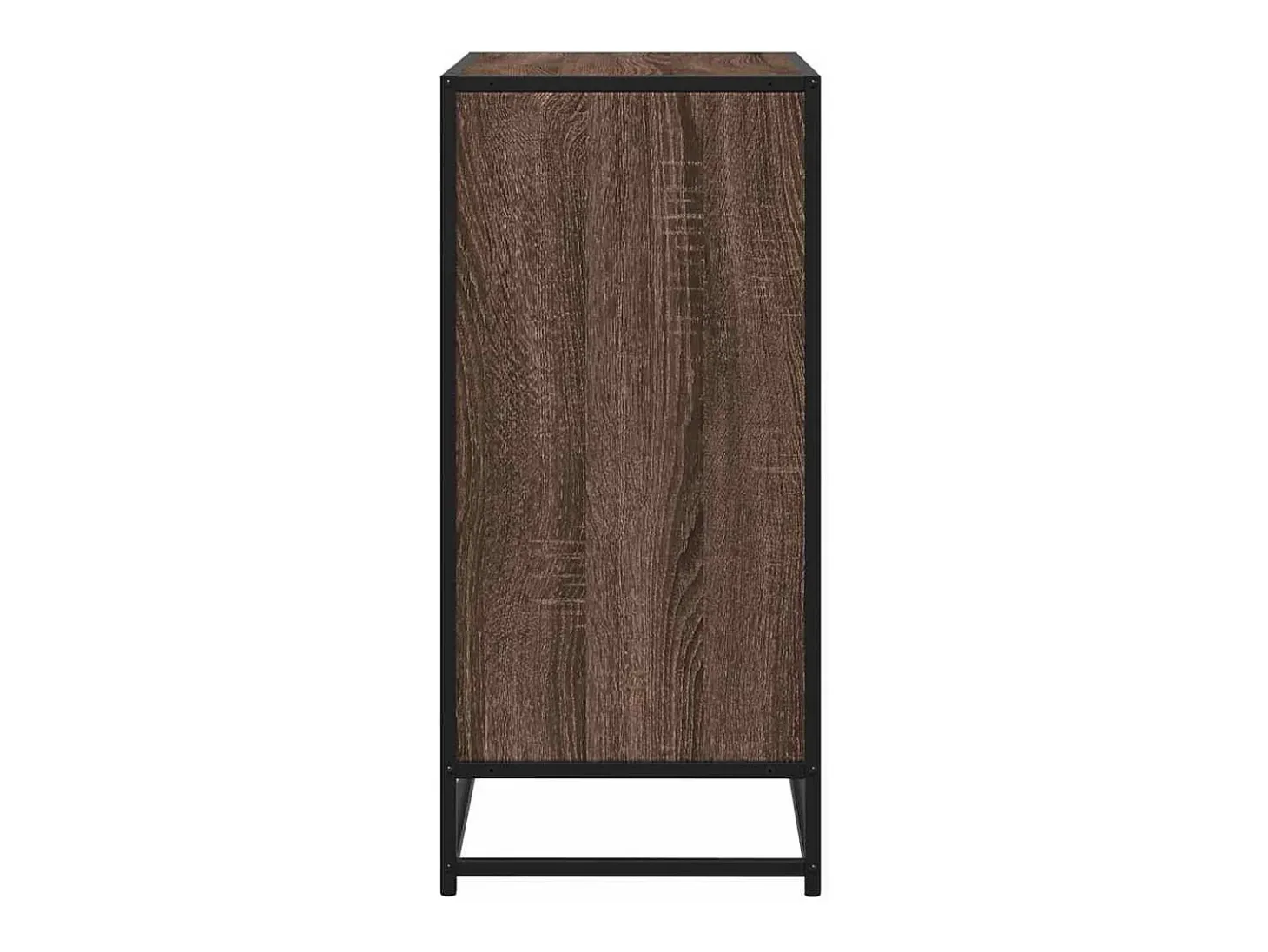 Aparador madera ingeniería roble marrón 68x35x76 cm