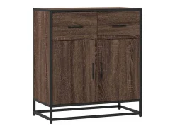 Aparador madera ingeniería roble marrón 68x35x76 cm
