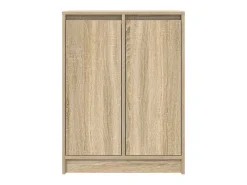 Aparador madera ingeniería roble Sonoma 57x34x76 cm