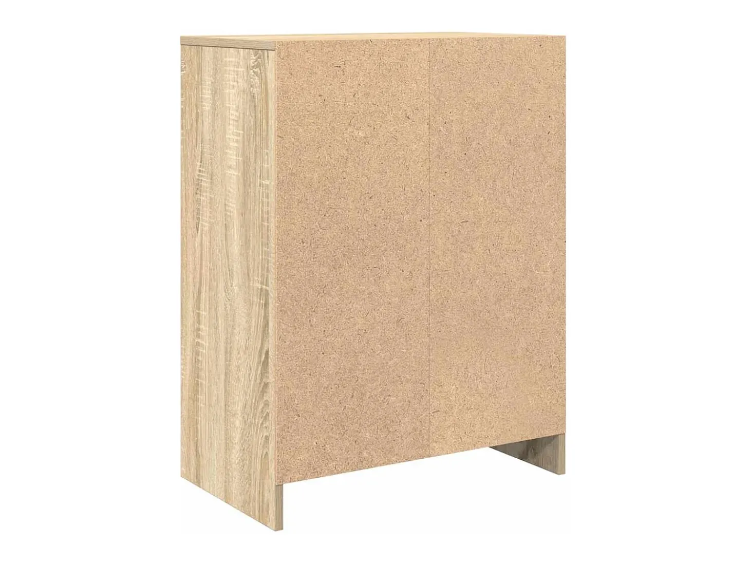 Aparador madera ingeniería roble Sonoma 57x34x76 cm