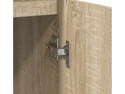 Aparador madera ingeniería roble Sonoma 57x34x76 cm