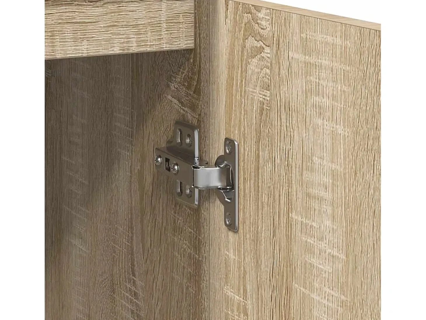 Aparador madera ingeniería roble Sonoma 57x34x76 cm