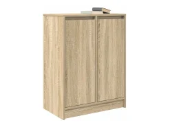 Aparador madera ingeniería roble Sonoma 57x34x76 cm