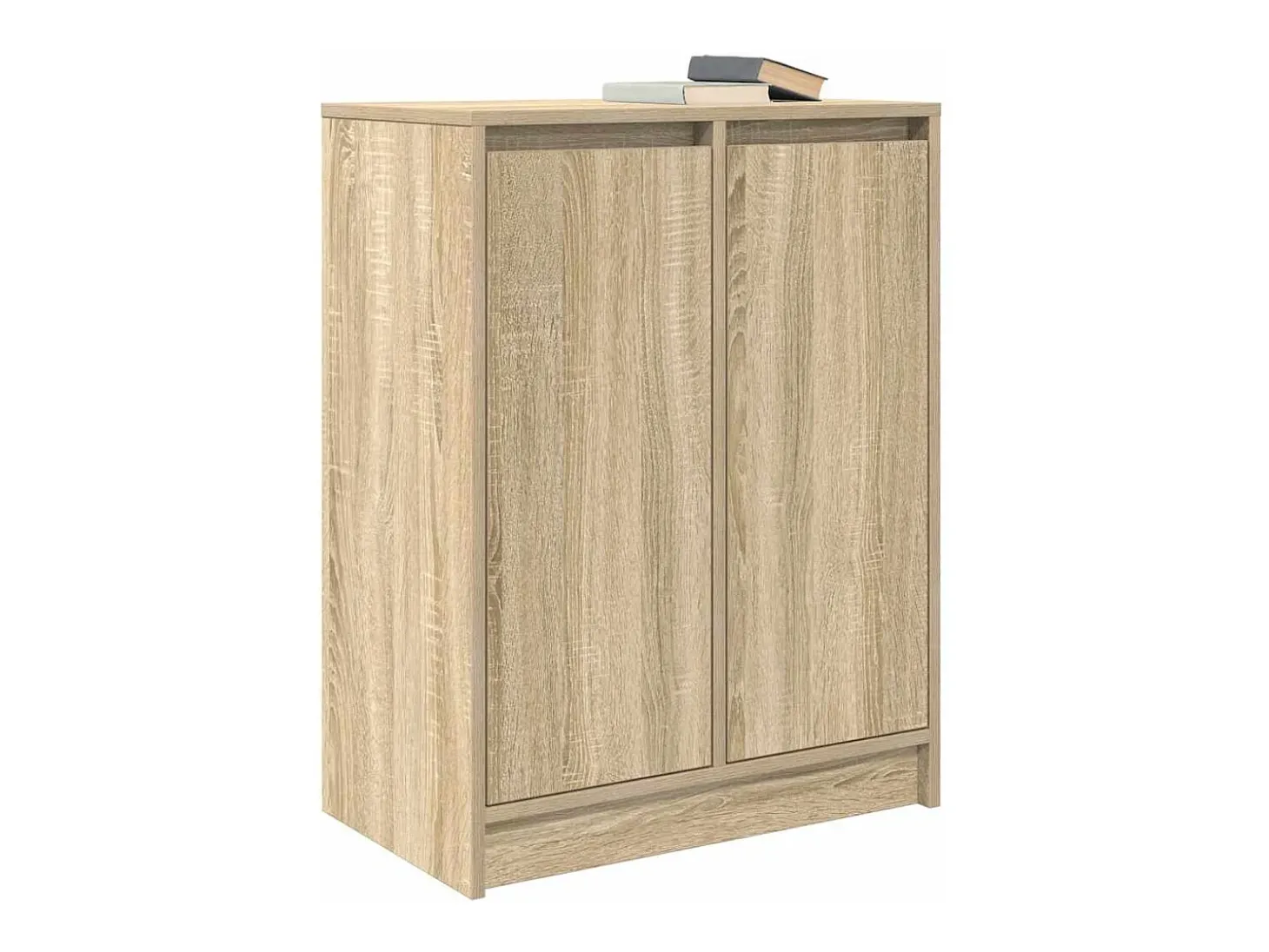 Aparador madera ingeniería roble Sonoma 57x34x76 cm