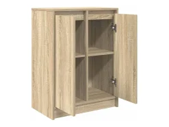 Aparador madera ingeniería roble Sonoma 57x34x76 cm