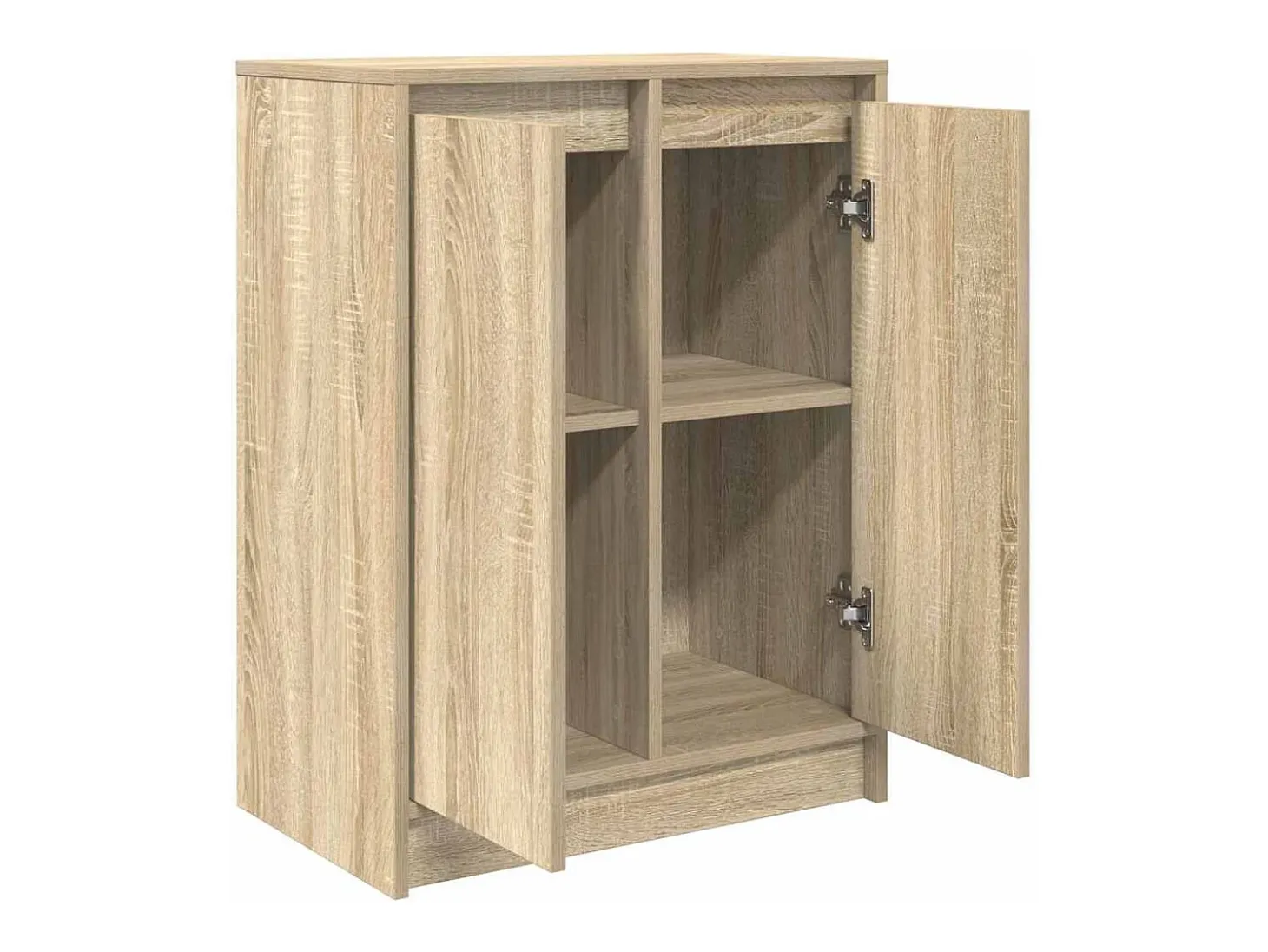Aparador madera ingeniería roble Sonoma 57x34x76 cm