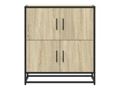 Aparador madera ingeniería roble Sonoma 68x35x76 cm