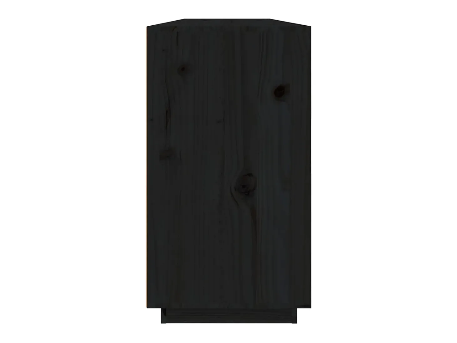 Aparador madera maciza de pino negro 100x40x75 cm