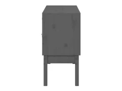 Aparador madera maciza de pino gris 110x40x78 cm