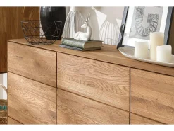 Aparador madera maciza de roble 3 puertas Inka 172 cm