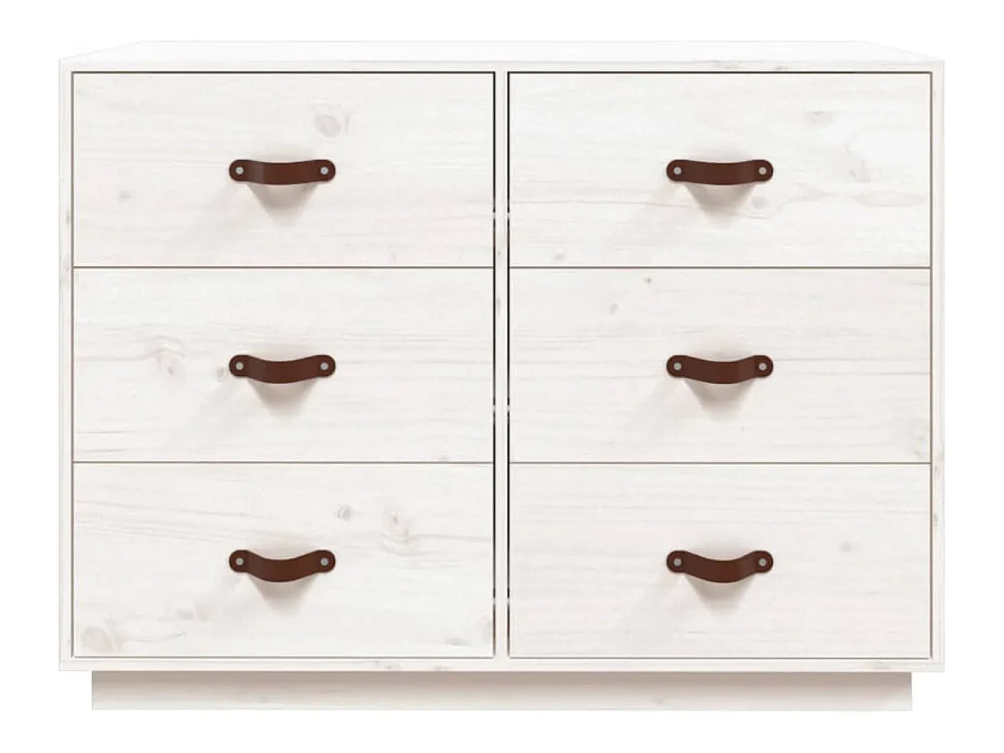 Aparador madera maciza de pino blanco 100x40x75 cm