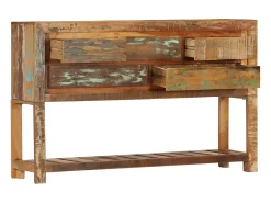 Aparador madera maciza reciclada 120x30x75 cm