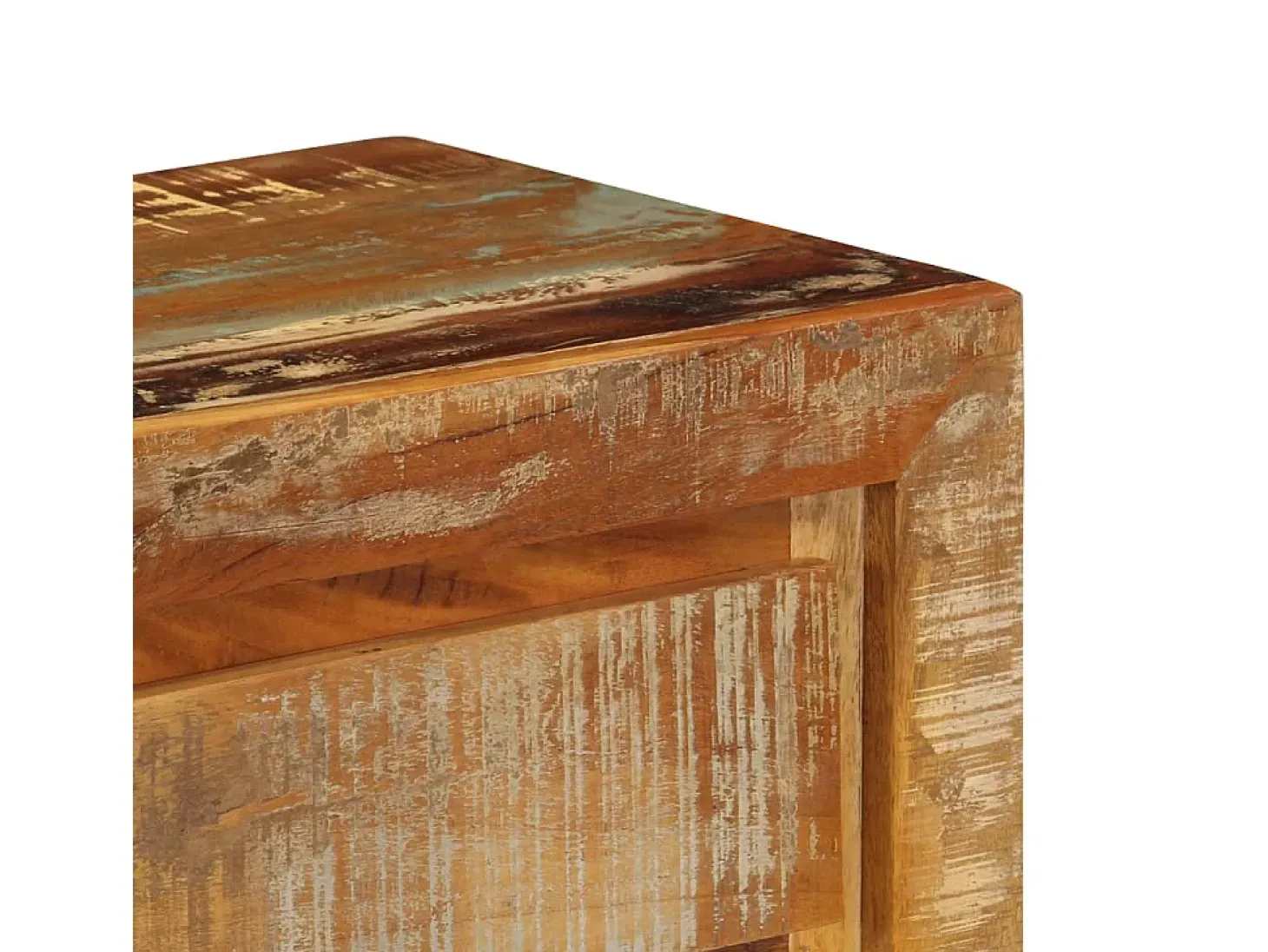 Aparador madera maciza reciclada 120x30x75 cm