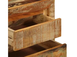 Aparador madera maciza reciclada 120x30x75 cm