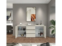 Aparador MAGIC con 2 puertas y 3 cajones color cachemira - 180x40x80 cm