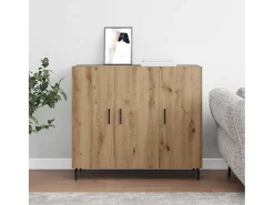 Aparador Marrón 90 x 34 x 80 cm Madera de Ingeniería