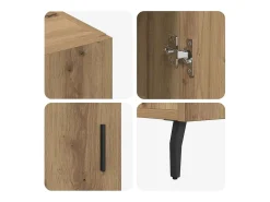 Aparador Marrón 90 x 34 x 80 cm Madera de Ingeniería